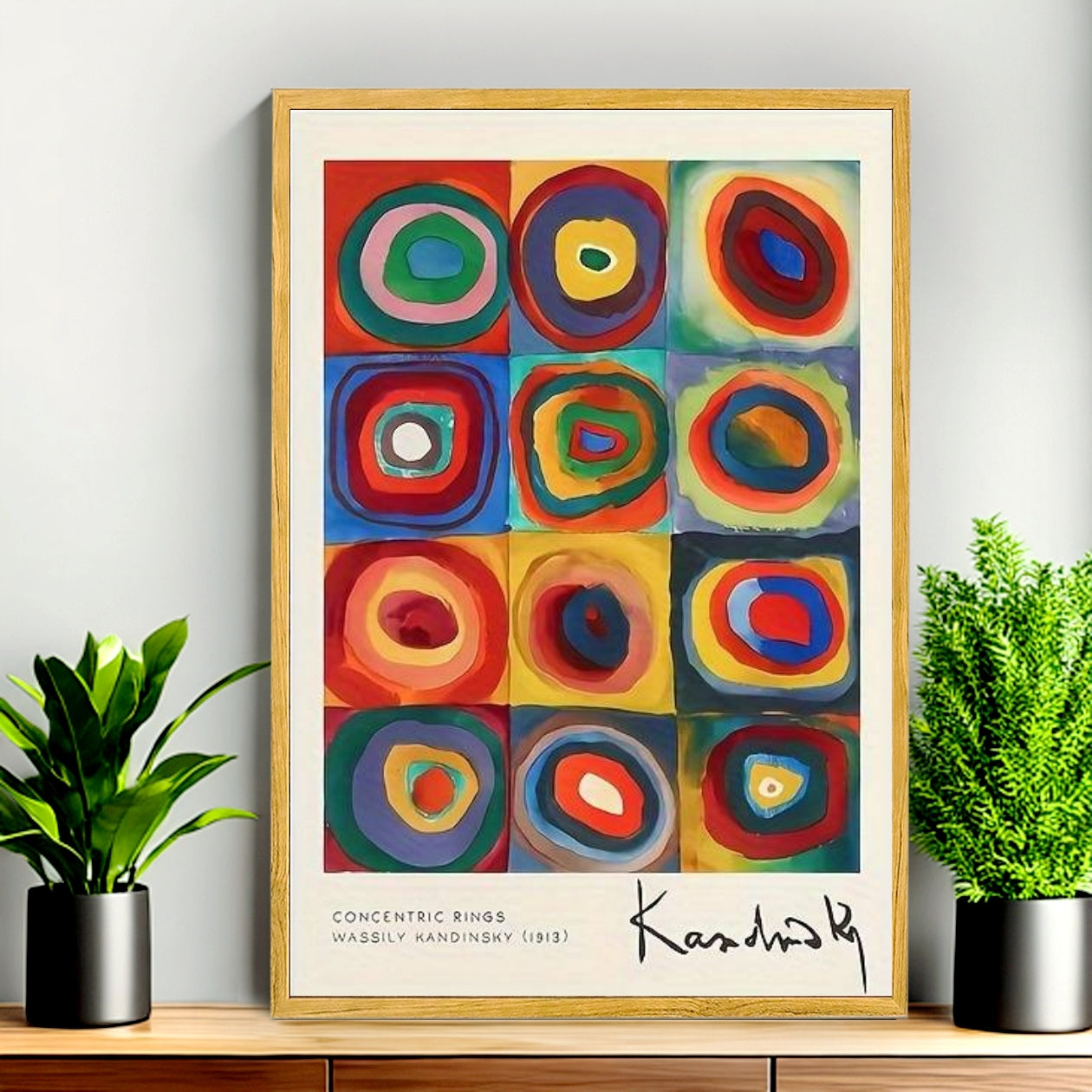 12x18 Neutral Abstract Framed Wall Art – Minimalist Line Art for Office or Studio | Liberty Signs #M3006