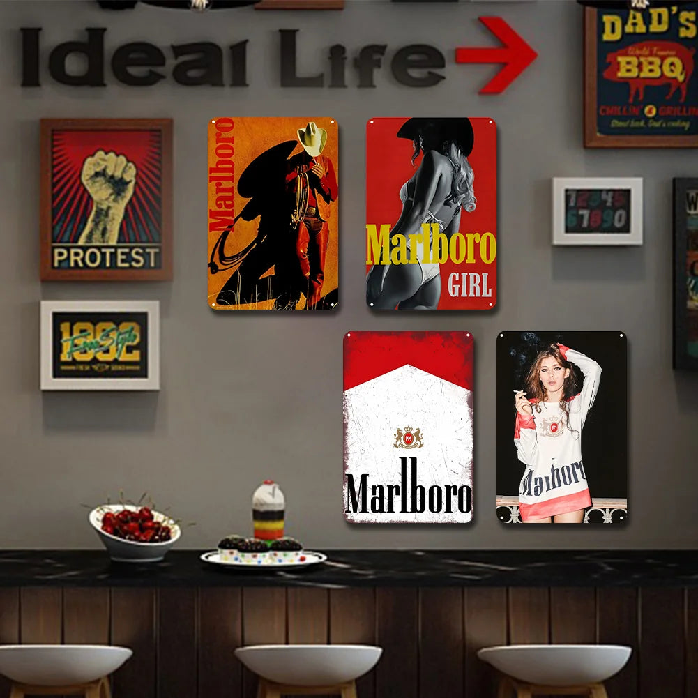 8x12 Pin-Up Girl Metal Sign – Retro Tin Wall Art for Garage & Bar Decor | Liberty Signs #ZH3002
