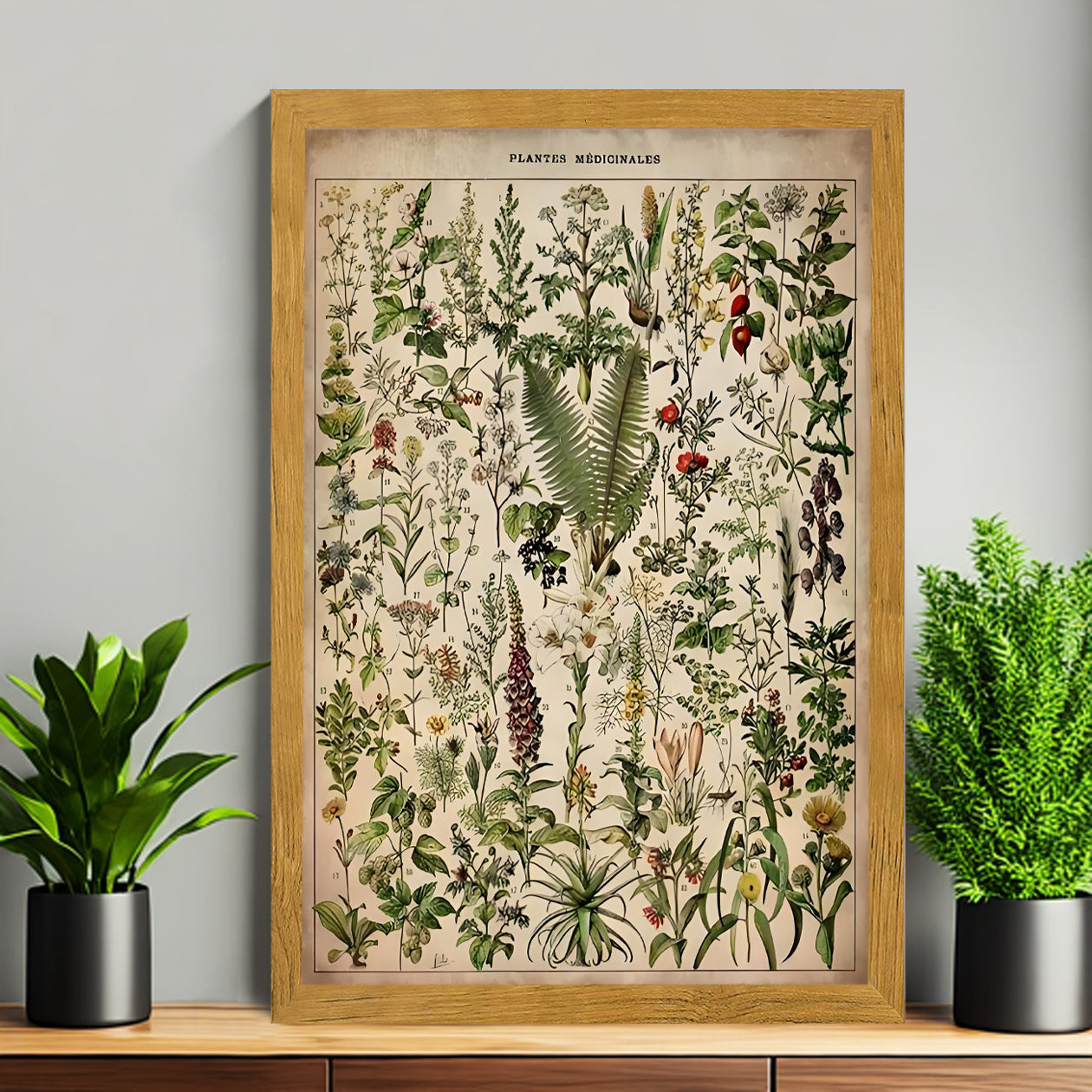 12x18 Neutral Abstract Framed Wall Art – Minimalist Line Art for Office or Studio | Liberty Signs #M3063
