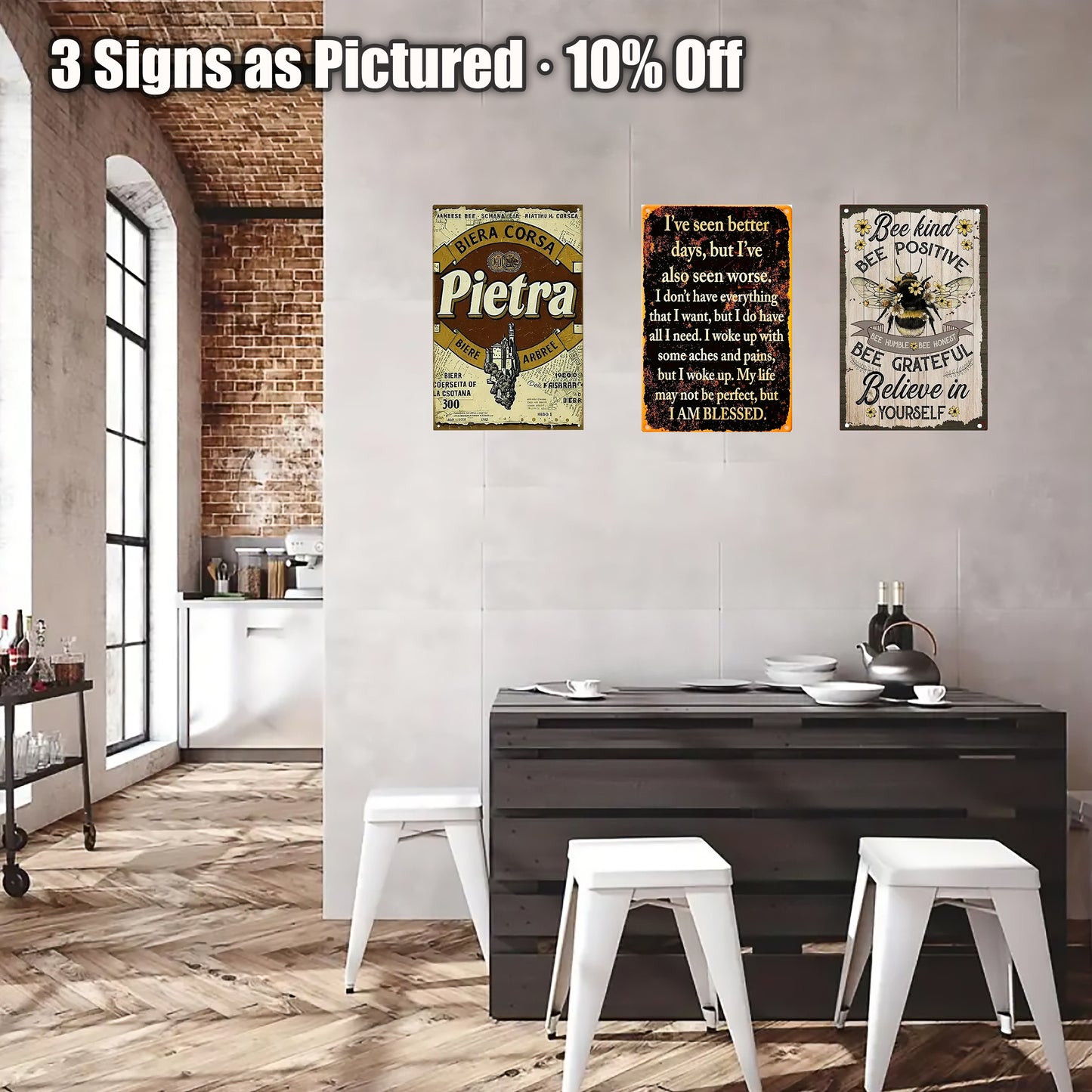 8x12 Warning Metal Sign – People Beyond This Point Metal Teneke Levha Duvar Dekoru(1/3/6/10 Pieces) | Liberty Signs #ZHA203