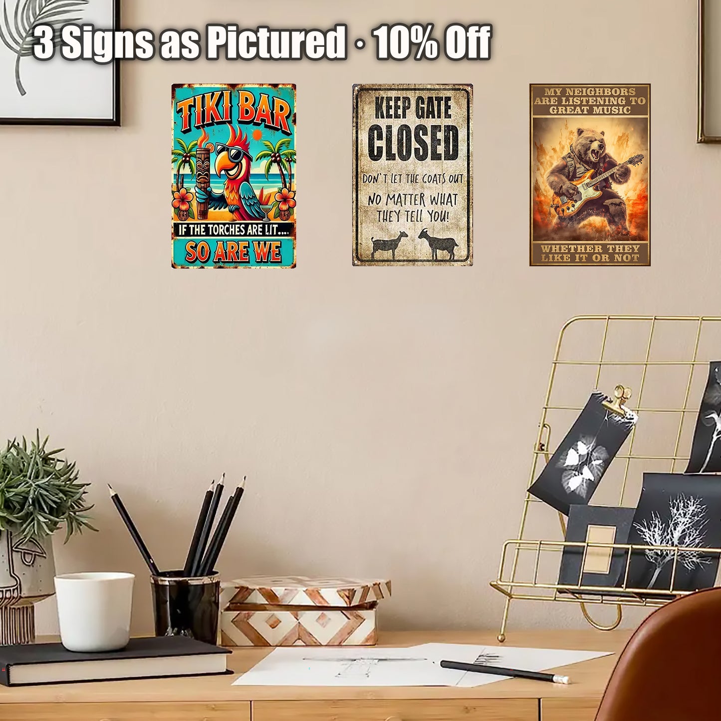 8x12 Funny Quote Metal Sign – Hilarious Tin Wall Art for Office & Garage (1/3/6/10 Pieces) | Liberty Signs #ZH9307