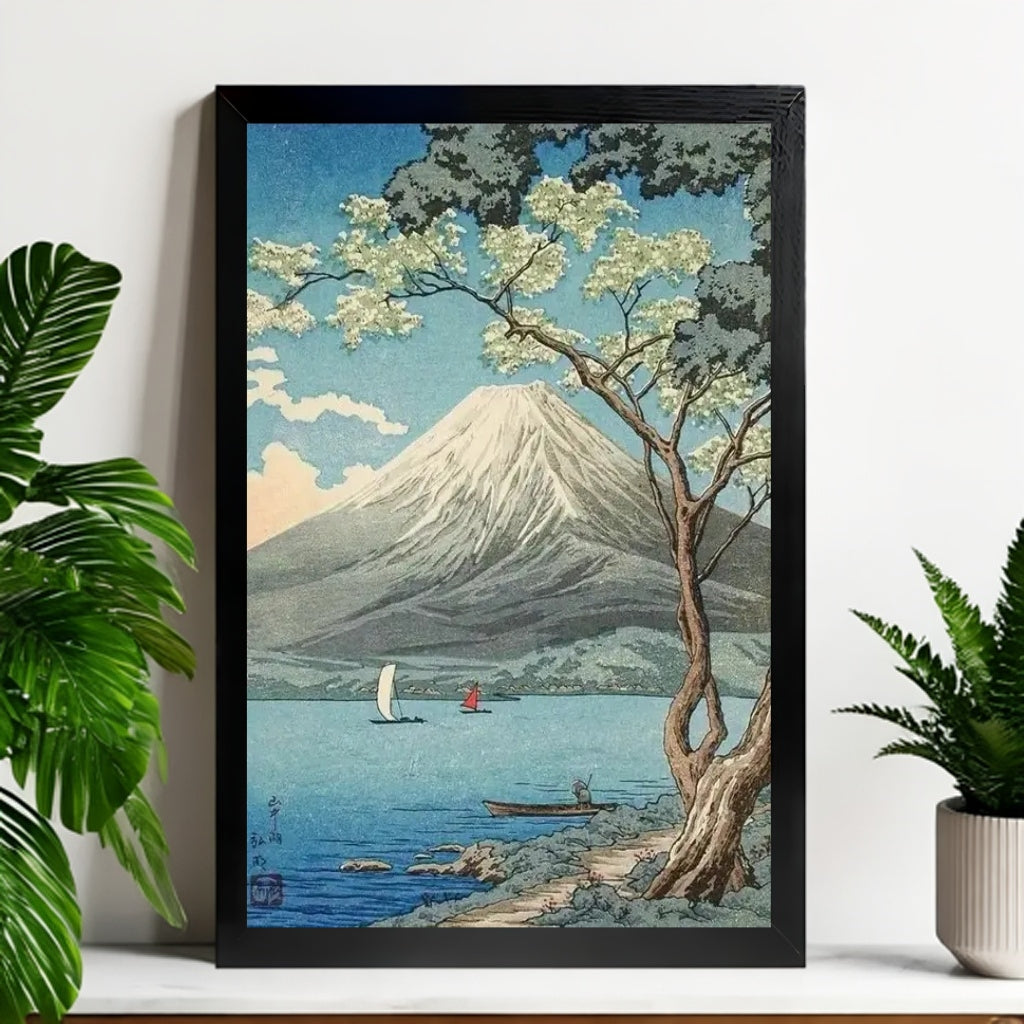 12x18 Beige Boho Framed Wall Art – Neutral Decorative Print for Bedroom or Gallery | Liberty Signs #M20057