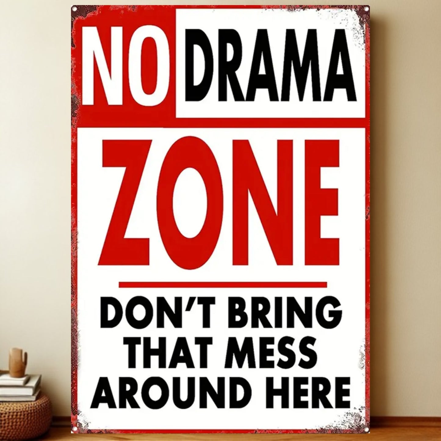 8x12 Warning Metal Sign – People Beyond This Point Metal Teneke Levha Duvar Dekoru | Liberty Signs #A006