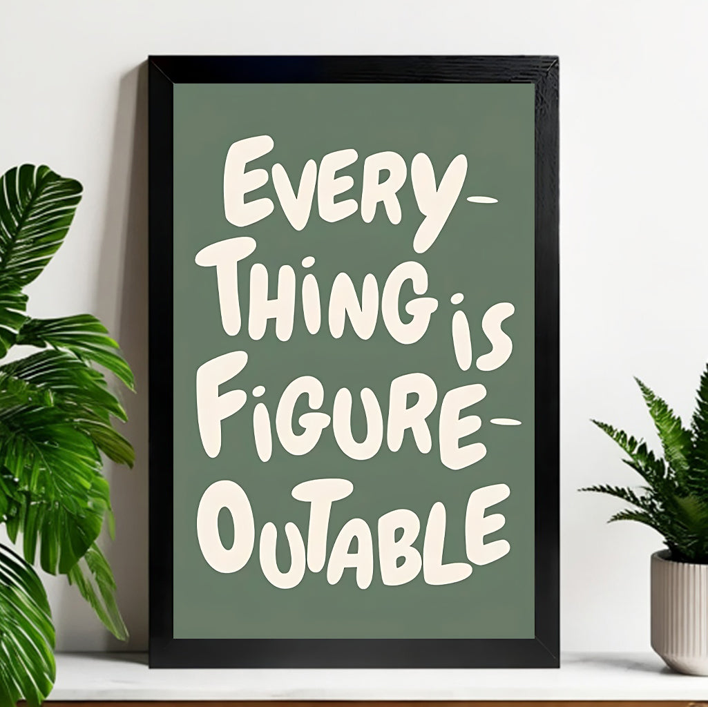 Neutral Abstract Framed Wall Art – Minimalist Line Art for Office or Studio | Liberty Signs#M3215