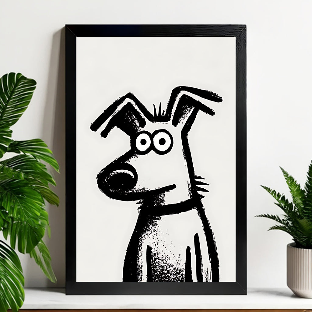 Neutral Abstract Framed Wall Art – Minimalist Line Art for Office or Studio | Liberty Signs#M3285