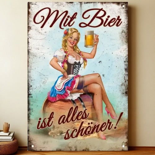 8x12 Funny Bar Metal Sign – Tin Wall Art for Home Bars & Man Caves | Liberty Signs #5252