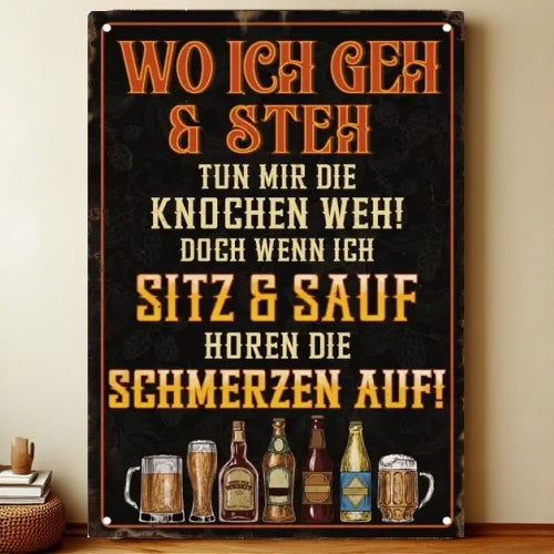 8x12 Funny Bar Metal Sign – Tin Wall Art for Home Bars & Man Caves | Liberty Signs #5254