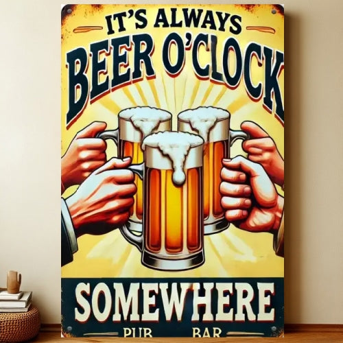 8x12 Funny Bar Metal Sign – Tin Wall Art for Home Bars & Man Caves | Liberty Signs #5256