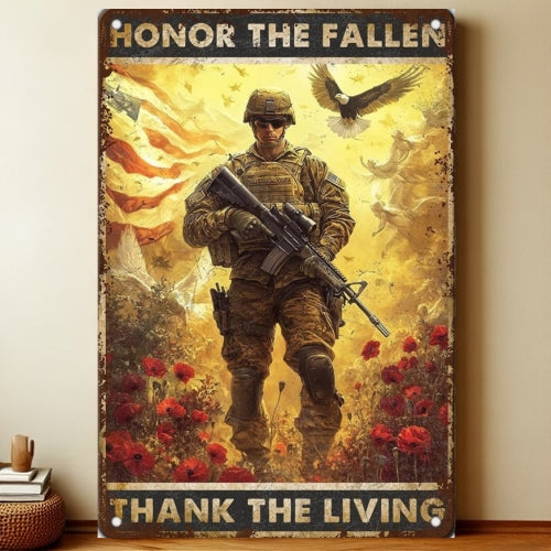 8x12 Patriotic USA Metal Sign – Vintage Wall Art with Flag & Freedom | Liberty Signs #6207