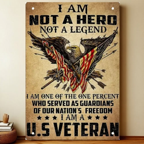 8x12 Patriotic USA Metal Sign – Vintage Wall Art with Flag & Freedom | Liberty Signs #6222
