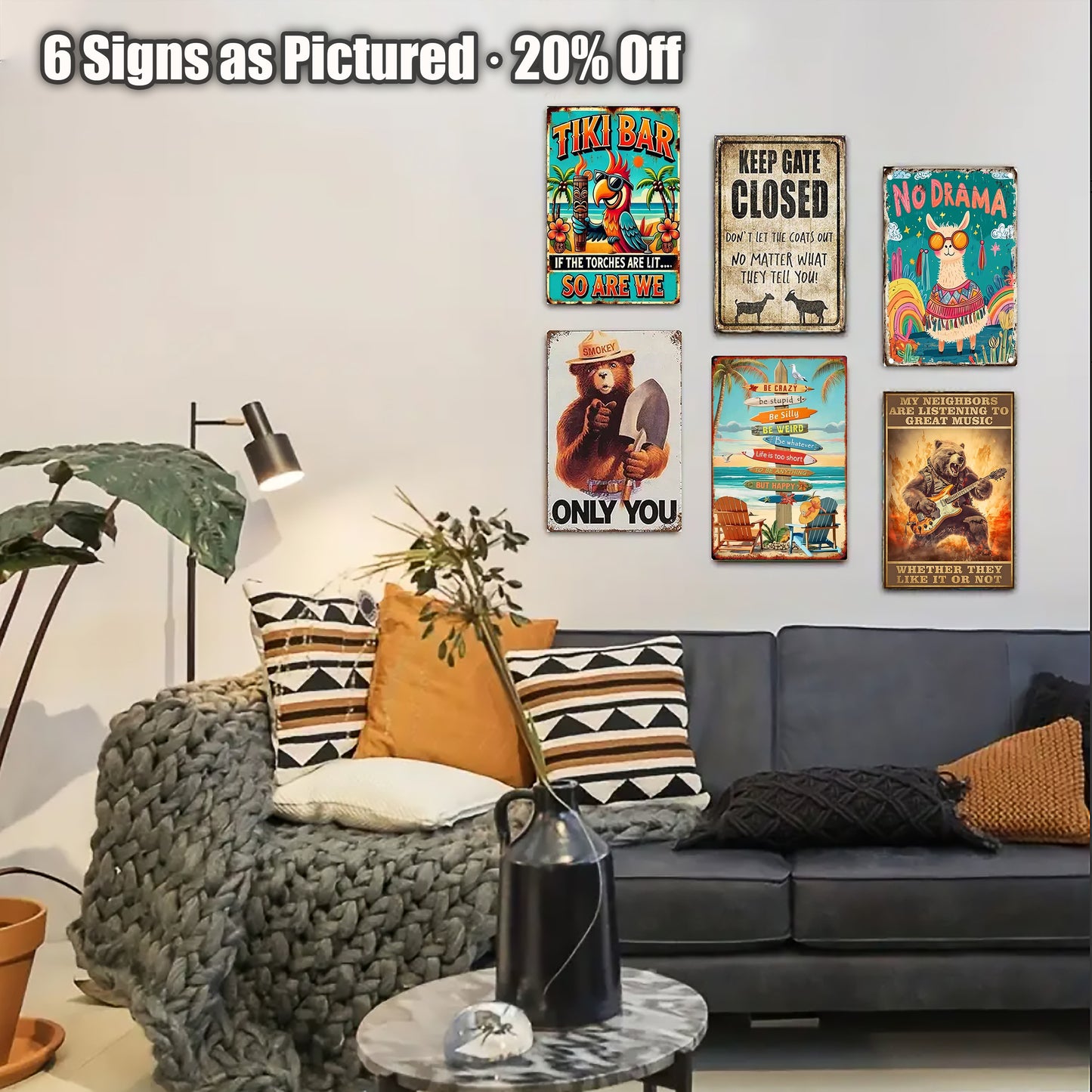 8x12 Funny Quote Metal Sign – Hilarious Tin Wall Art for Office & Garage (1/3/6/10 Pieces) | Liberty Signs #ZH9307