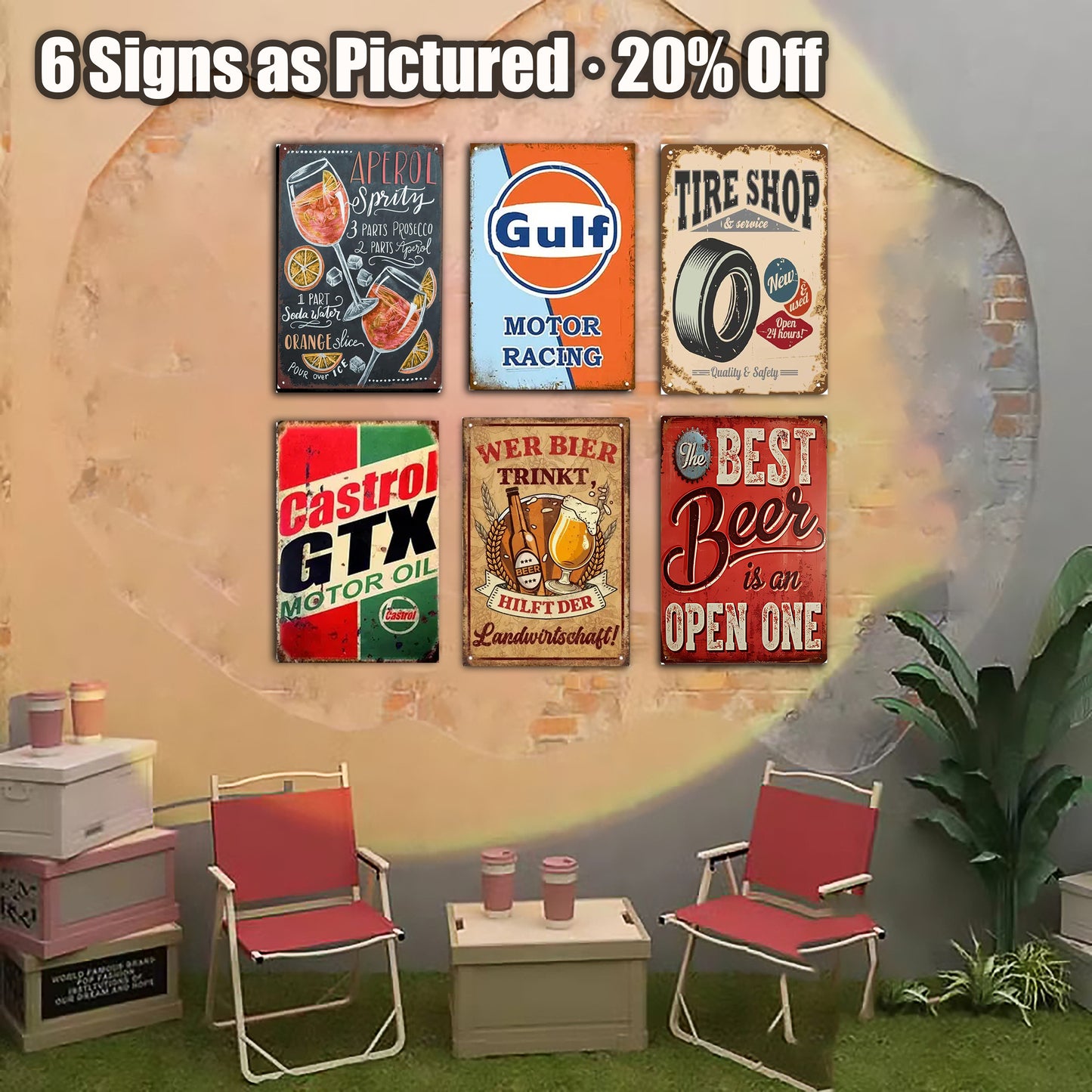 8x12 Funny Bar Metal Sign – Tin Wall Art for Home Bars & Man Caves (1/3/6/10 Pieces) | Liberty Signs #ZH5251