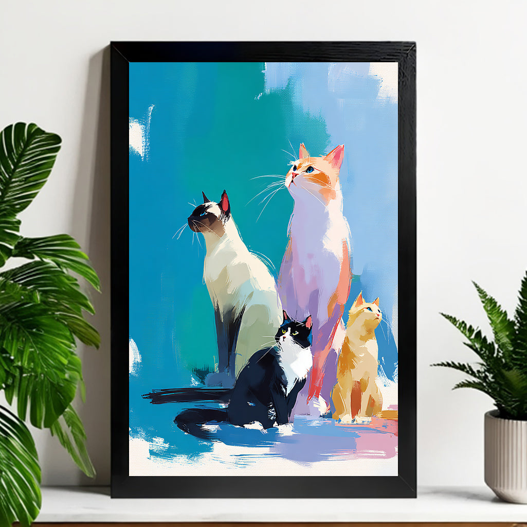 Neutral Abstract Framed Wall Art – Minimalist Line Art for Office or Studio | Liberty Signs#M3341