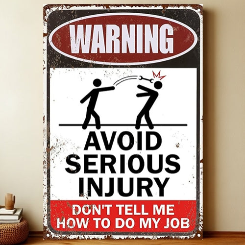 8x12 Warning Metal Sign – People Beyond This Point Metal Teneke Levha Duvar Dekoru | Liberty Signs #A284