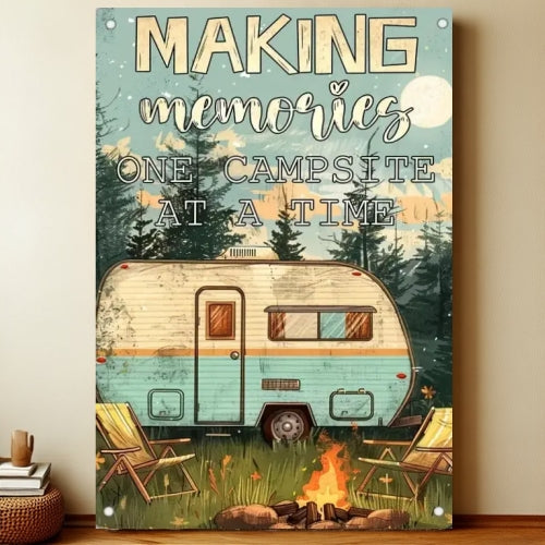 8x12 Farmhouse Metal Sign – Rustic Tin Wall Art with Barn & Animals | Liberty Signs #7019