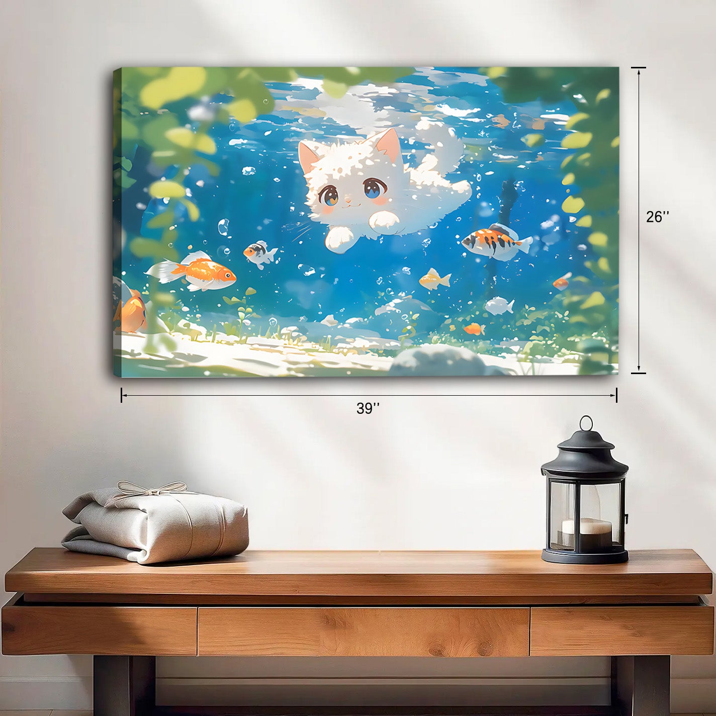 Funny Cat Art - Canvas Wall Art - Abstract Funny Living Room Decor| Liberty Signs #HZ010