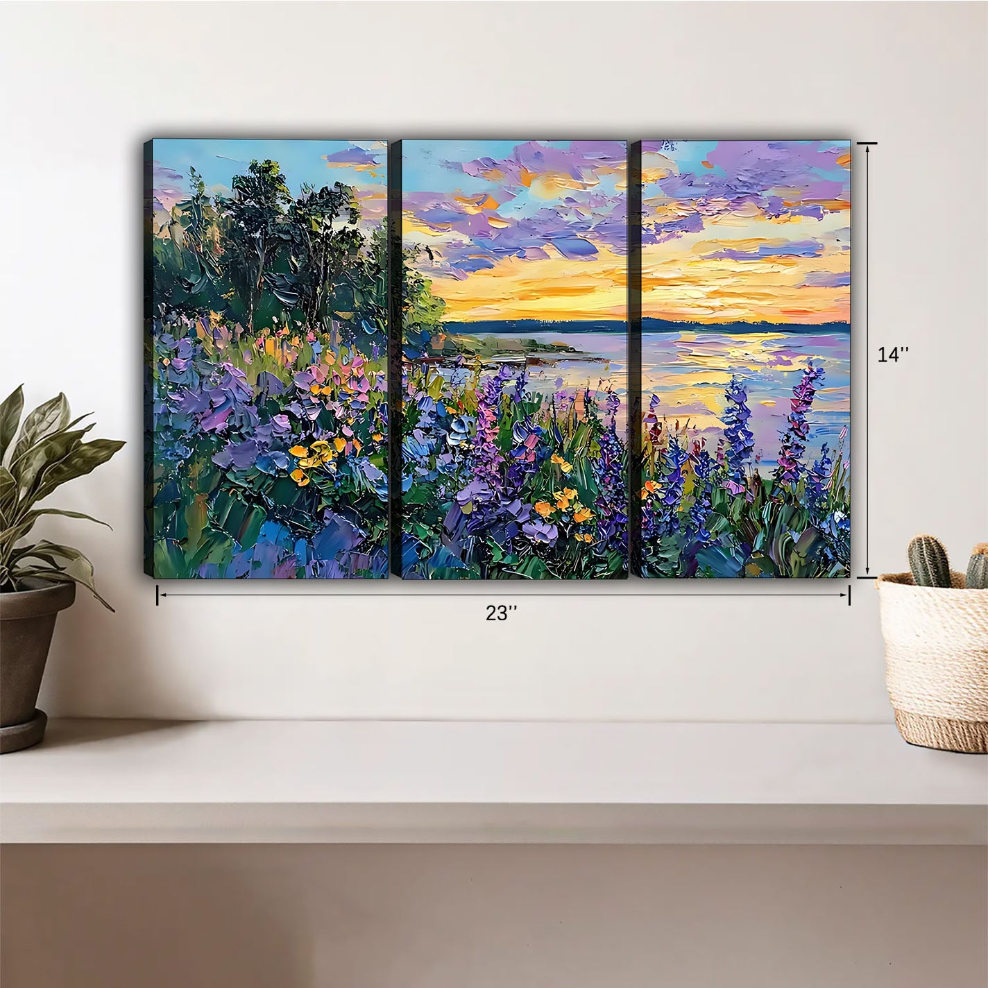 Oil Painting Landscape Art - Canvas Wall Art - Landscape Design Living Room Decor| Liberty Signs #HZ025