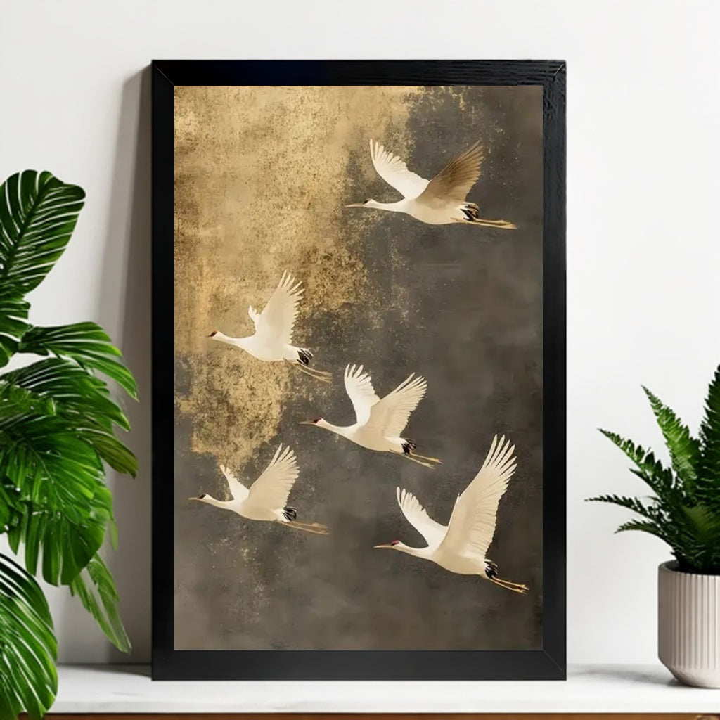 12x18 Neutral Abstract Framed Wall Art – Minimalist Line Art for Office or Studio | Liberty Signs #M3024