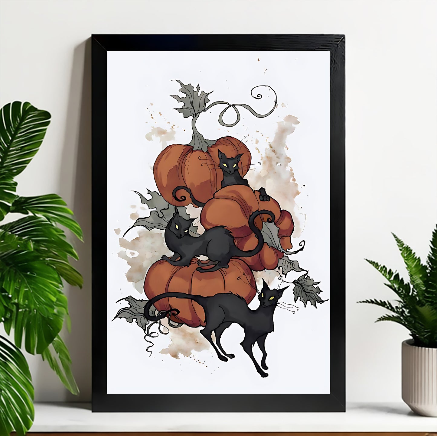Neutral Abstract Framed Wall Art – Minimalist Line Art for Office or Studio | Liberty Signs#M3529