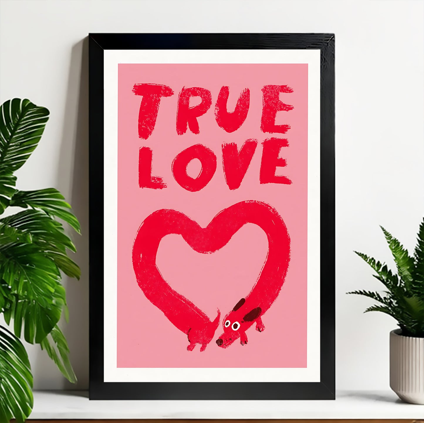 Neutral Abstract Framed Wall Art – Minimalist Line Art for Office or Studio | Liberty Signs#M3556