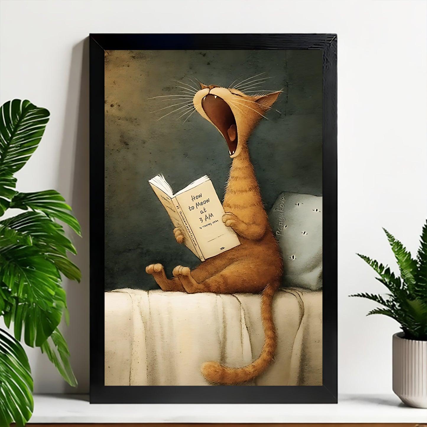 Neutral Abstract Framed Wall Art – Minimalist Line Art for Office or Studio | Liberty Signs#M3564
