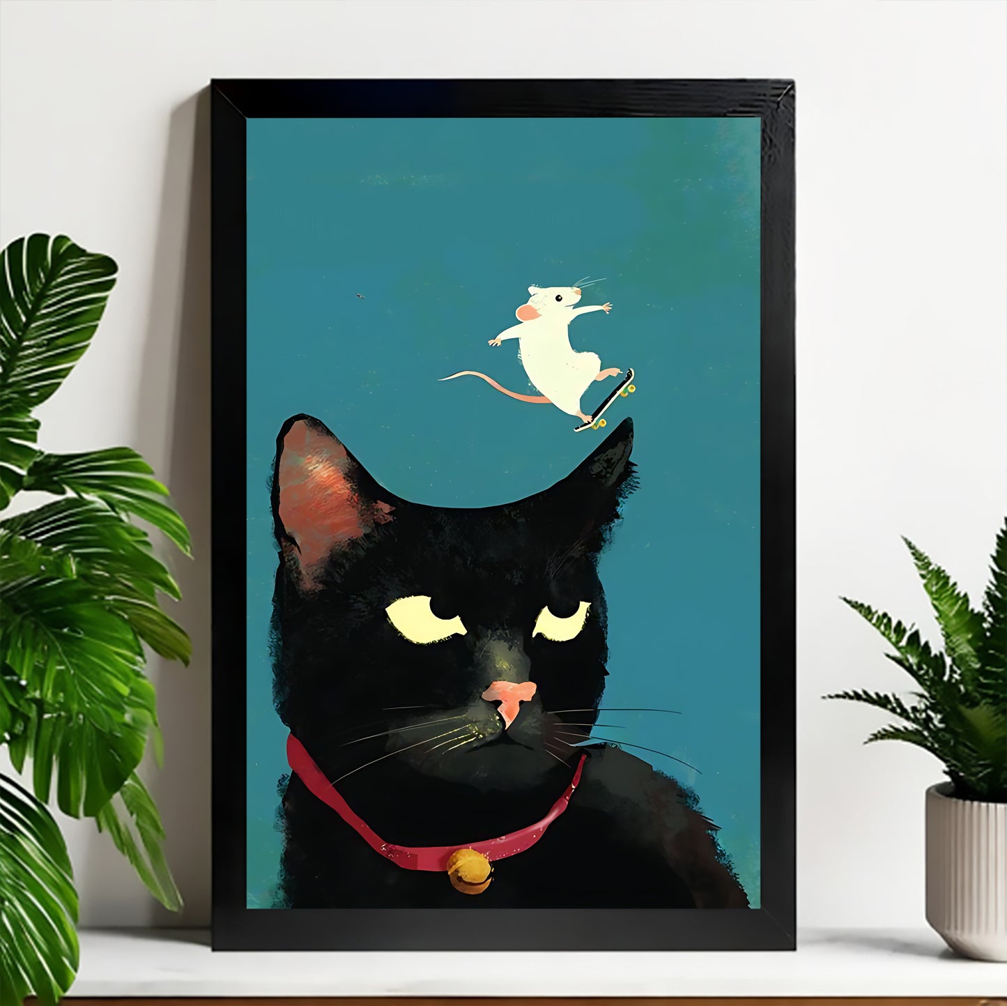 Neutral Abstract Framed Wall Art – Minimalist Line Art for Office or Studio | Liberty Signs#M3568