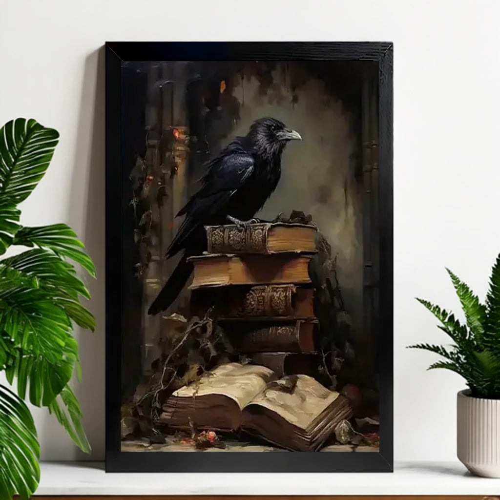 12x18 Black Cat Framed Wall Art – Whimsical Pet-Inspired Print for Kitchen or Entry | Liberty Signs #M7009