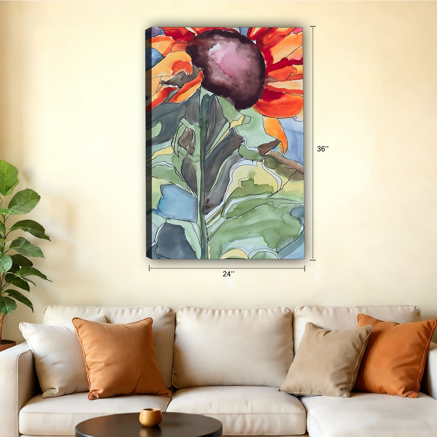 Neutral Abstract Framed Wall Art - Minimalist Line Art for Office or Studio Liberty Signs#SZ068