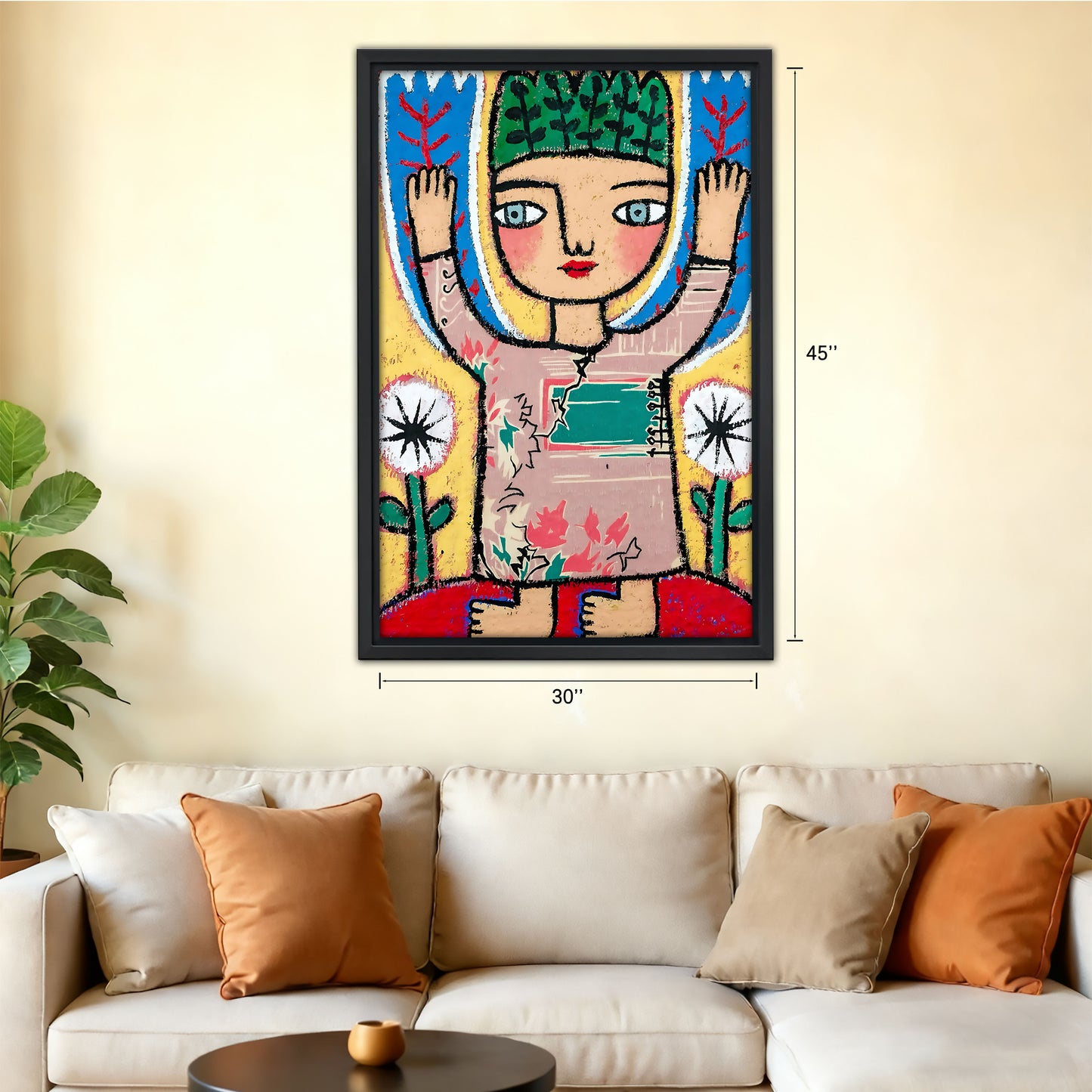 Neutral Abstract Framed Wall Art - Minimalist Line Art for Office or Studio Liberty Signs#SZ069