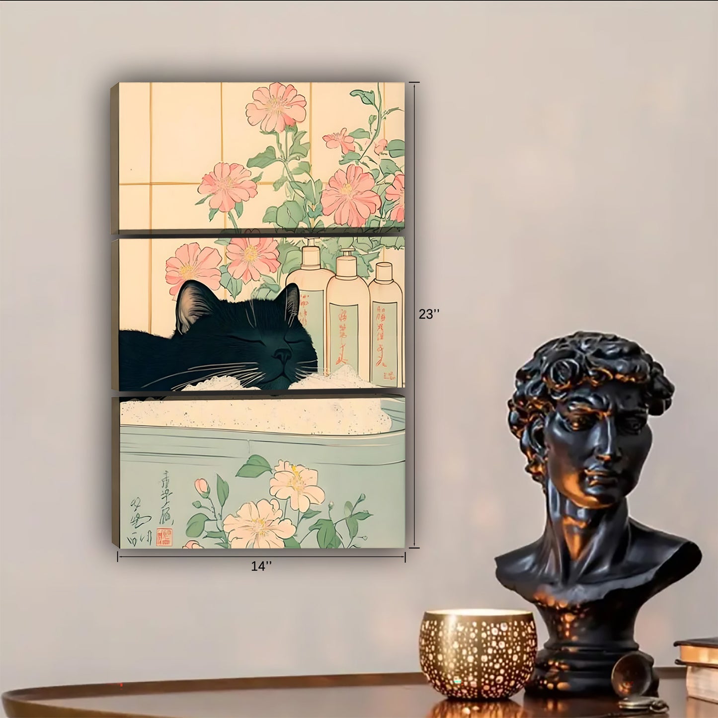 Funny Cat Art - Canvas Wall Art - Abstract Funny Living Room Decor| Liberty Signs #SZ101
