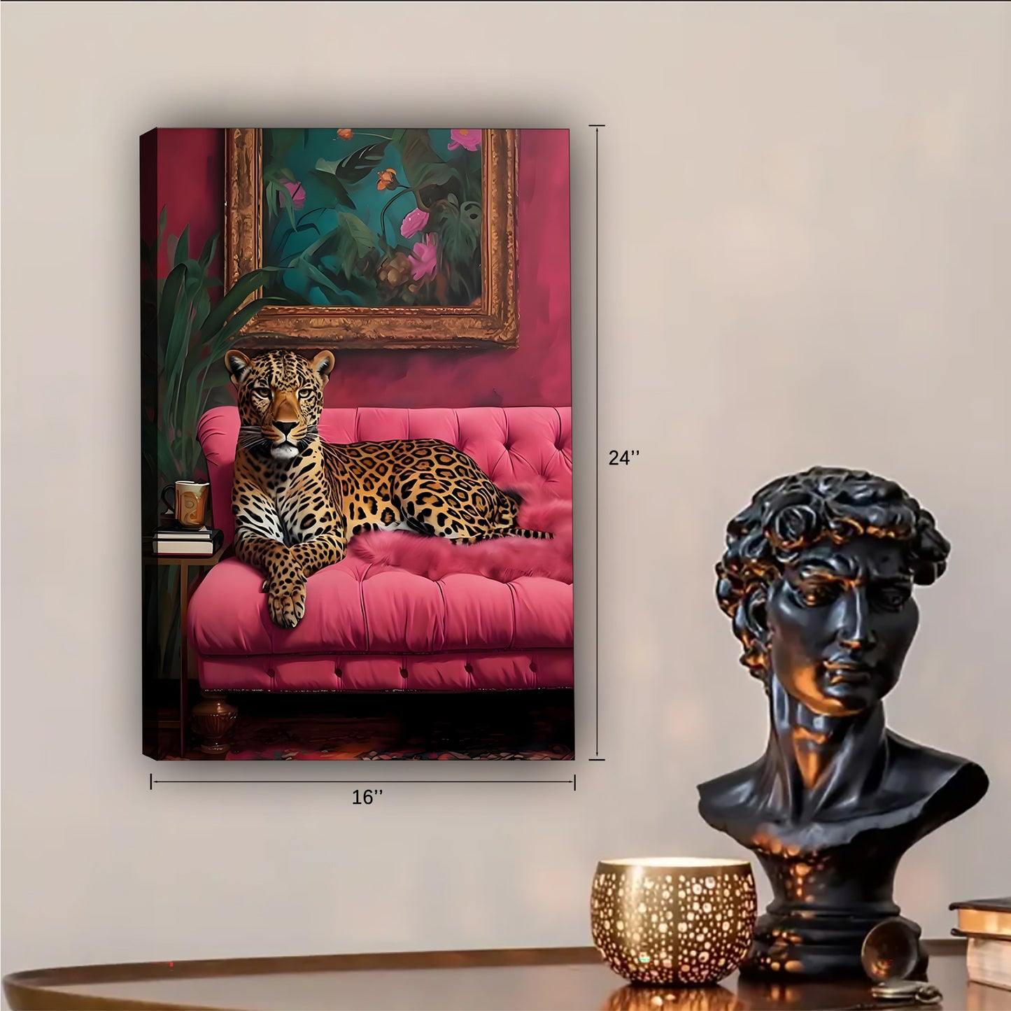 Funny Cat Art - Canvas Wall Art - Abstract Funny Living Room Decor| Liberty Signs #SZ102