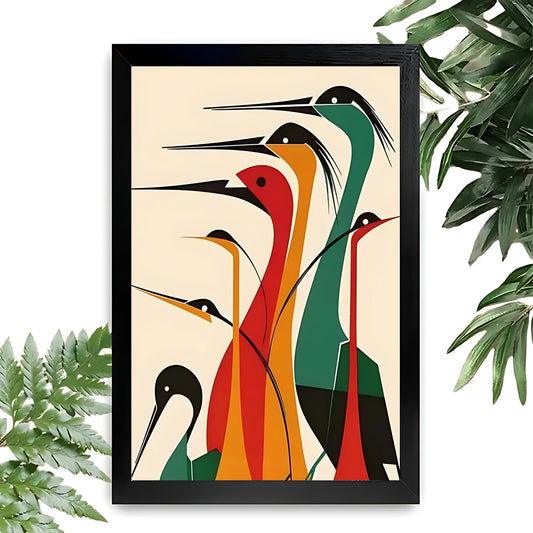 12x18 Beige Boho Framed Wall Art – Neutral Decorative Print for Bedroom or Gallery | Liberty Signs #M20027
