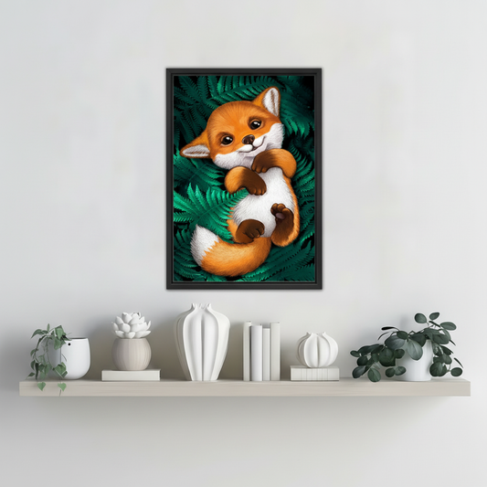 小狐狸墙面装饰画1:1