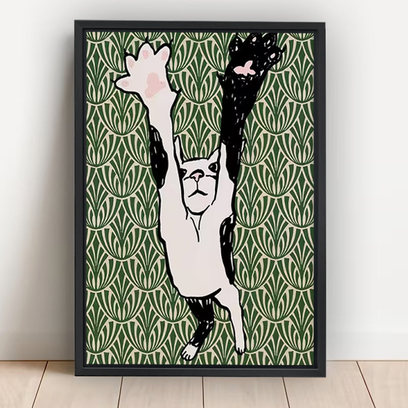Cheering French Bulldog Art Print| Liberty Signs #L1620
