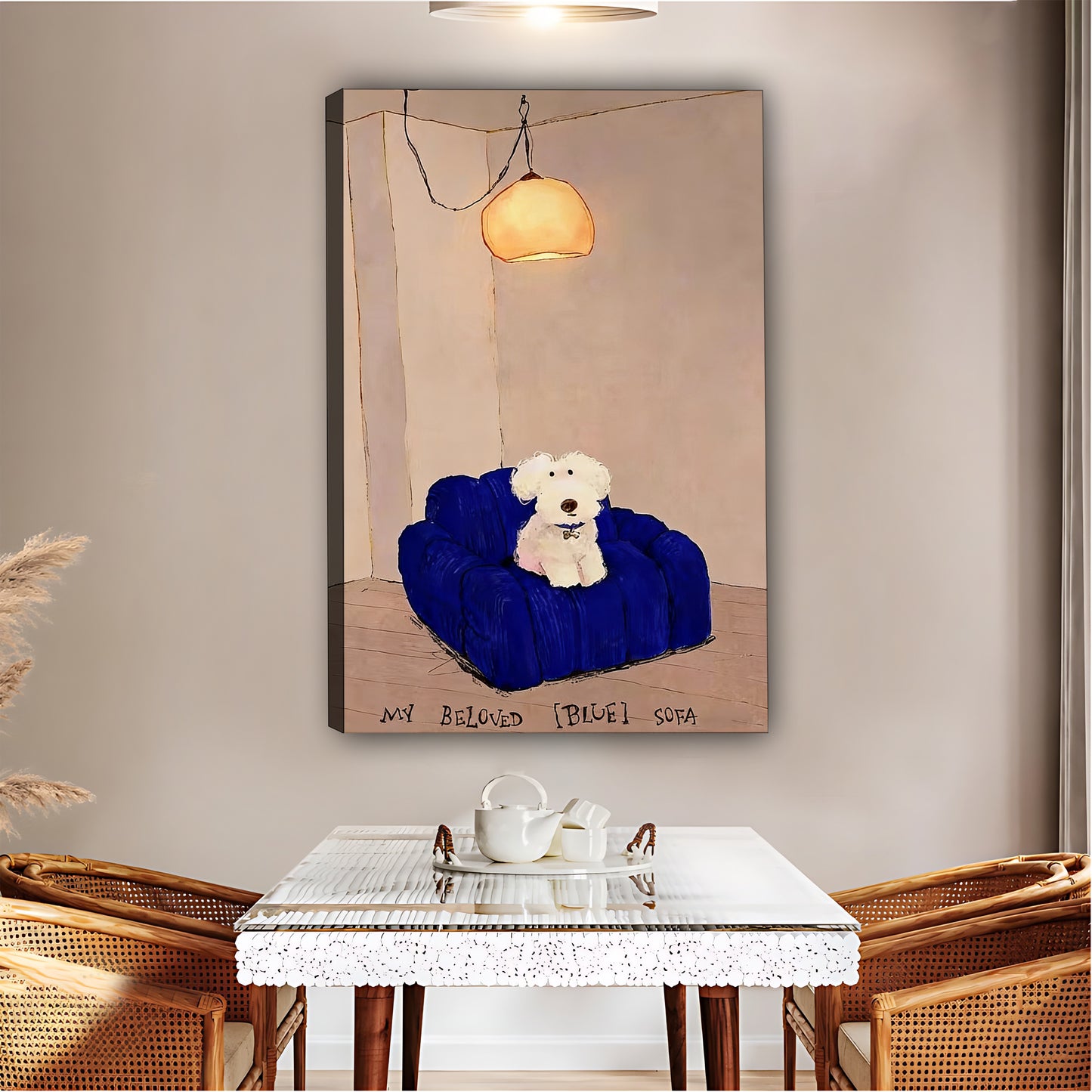Cozy Puppy Wall Art Print|Liberty Signs #L508