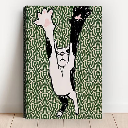 Cheering French Bulldog Art Print| Liberty Signs #L1620