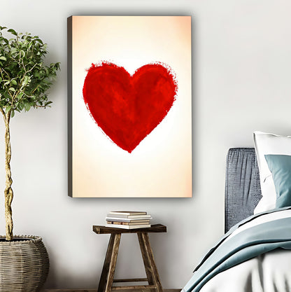 Bold Red Heart Art Print | Romantic Decor|Liberty Signs #L611