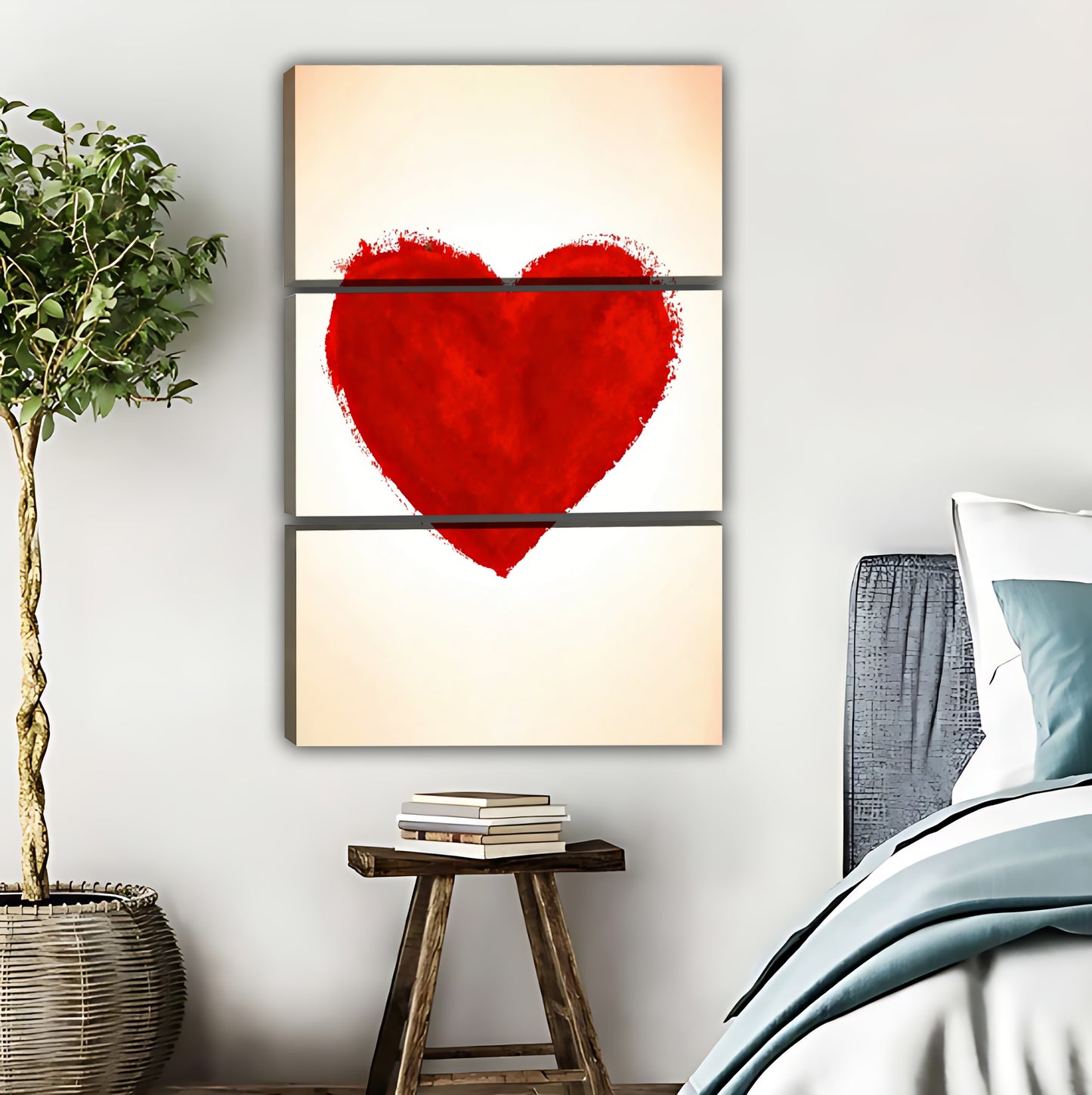 Bold Red Heart Art Print | Romantic Decor|Liberty Signs #L611