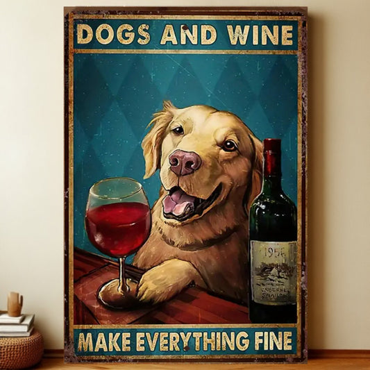 8x12 Funny Dog Metal Sign – Vintage Tin Wall Art for Pet Lovers & Homes | Liberty Signs #1021