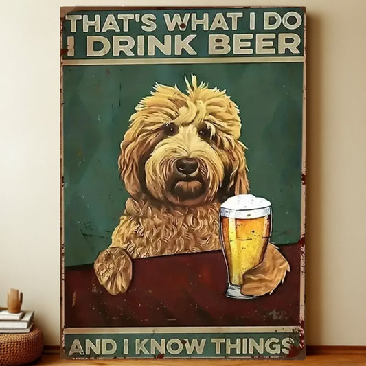 8x12 Funny Dog Metal Sign – Vintage Tin Wall Art for Pet Lovers & Homes | Liberty Signs #1023