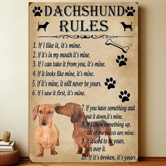 8x12 Funny Dog Metal Sign – Vintage Tin Wall Art for Pet Lovers & Homes | Liberty Signs #1027