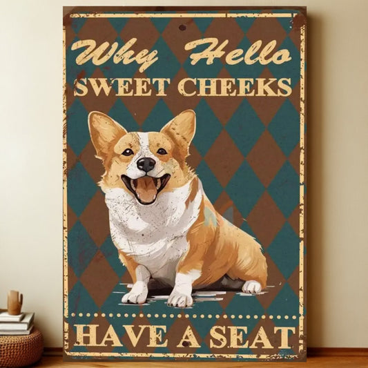 8x12 Funny Dog Metal Sign – Vintage Tin Wall Art for Pet Lovers & Homes | Liberty Signs #1037