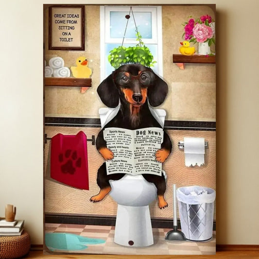 8x12 Funny Dog Metal Sign – Vintage Tin Wall Art for Pet Lovers & Homes | Liberty Signs #1042