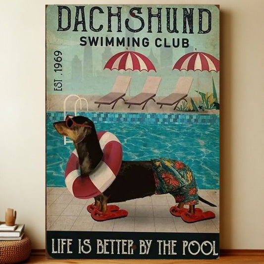 8x12 Funny Dog Metal Sign – Vintage Tin Wall Art for Pet Lovers & Homes | Liberty Signs #1043
