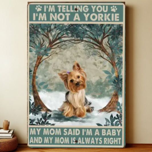8x12 Funny Dog Metal Sign – Vintage Tin Wall Art for Pet Lovers & Homes | Liberty Signs #1047