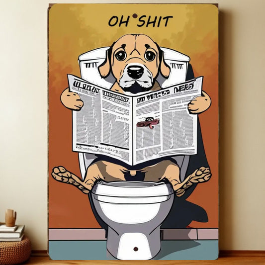 8x12 Funny Dog Metal Sign – Vintage Tin Wall Art for Pet Lovers & Homes | Liberty Signs #1050
