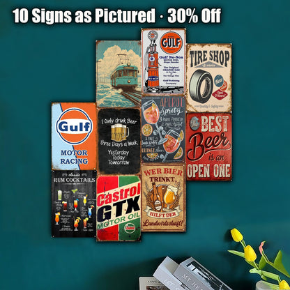 8x12 Funny Bar Metal Sign – Tin Wall Art for Home Bars & Man Caves (1/3/6/10 Pieces) | Liberty Signs #ZH5251