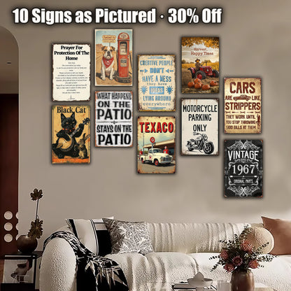 8x12 Classic Car Metal Sign – Vintage Tin Wall Art for Auto Fans & Garages  (1/3/6/10 Pieces)| Liberty Signs #ZH4054