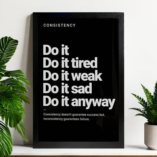 12x18 Neutral Abstract Framed Wall Art – Minimalist Line Art for Office or Studio | Liberty Signs #M3029