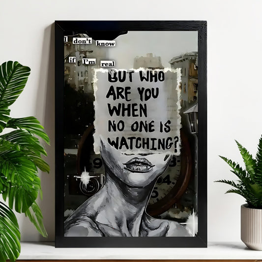 Neutral Abstract Framed Wall Art – Minimalist Line Art for Office or Studio | Liberty Signs#M3180